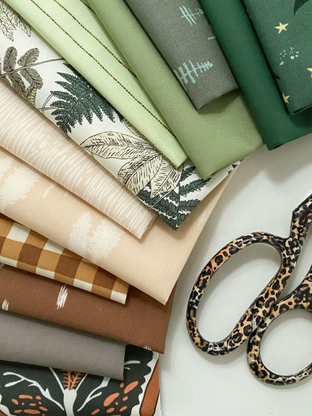 Natural Wonders Custom Quilting Bundle | Woodland Fabrics for Sewing | AGF